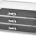 Ymiko Cosmetic Storage Drawers Three Tier Makeup Organizer for Desktop
