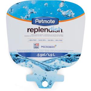 Petmate Gray Replendish Pet Waterer X-Small 0.5 Gallon