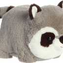 Aurora Adorable Spudsters Rory Raccoon Stuffed Animal - Comforting Cuddles - Playful Companions - Grey 10 Inches