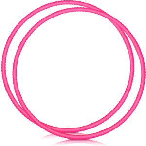 2 Pcs Toy Hoop Exercise Hoop Detachable Adjustable Plastic Toy Ring Playground Equipment for School Colored Circles Exercise Ring for Teens Dog Agility Equipment(Rose Red,23 Inch)