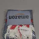 Gealaek Decorative Herringbone Faux Cashmere Throw Blanket Navy Blue Cheveron Fringe Lightweight Fuzzy Soft Cozy Throws for Sofa Bed Farmhouse Throw Blanket 50" x 60"