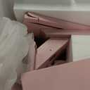 Garvee Kids Vanity with Lighted Mirror, Little Girl Vanity and Stool, Toddler Makeup Table Set and Makeup Playset for 3-8 Girls, Pink