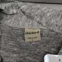 chicka-d Women's Cozy Fleece Cardigan Heather Grey, L