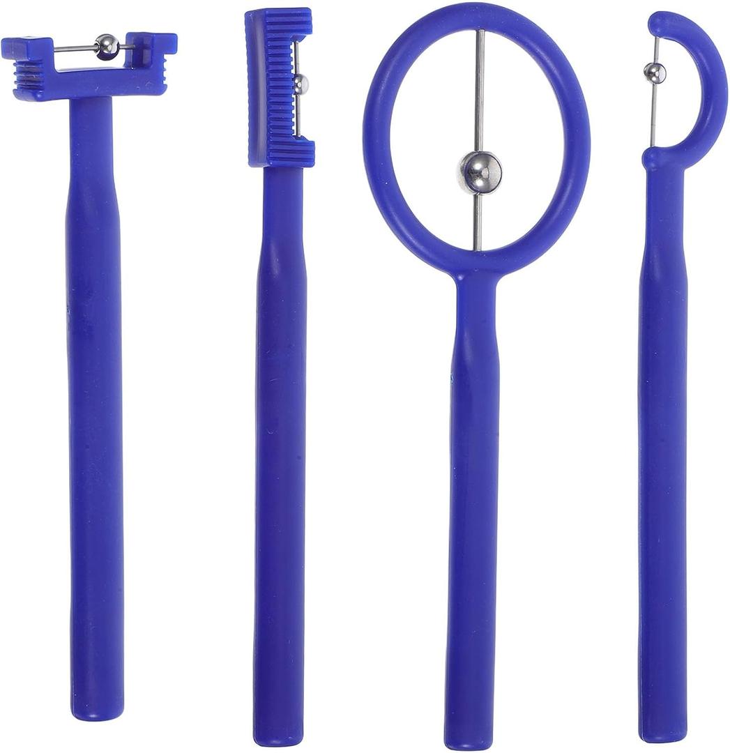 Ngue Muscle Training Tool 4pcs Tongue Tip Trainer for Boys and Girls Oral Stimulation Kit Speech Therapy Tool Portable