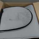 Jiupety Small Dog House Indoor, Dog Cave with Door Curtain Design, Puppy House with Reversible Washable Cushion, M Size Portable Pet Cave for 7-13 lb Cats and 5-11 lb Dogs, Non-Slip Bottom, Grey