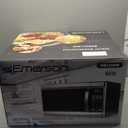 Emerson MW1338SB Countertop Microwave Oven, 6 Pre-Programmed Settings, Removable Glass Turntable, Child Safety Lock, 1.3 Cu ft, 1000W, Stainless Steel