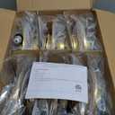 Premium Iron 6-Inch Retrofit LED Recessed Lighting - Dimmable 13.5W 1200LM LED Can Lights, 2700K-6000K Adjustable CRI80, 6inch 12P Black