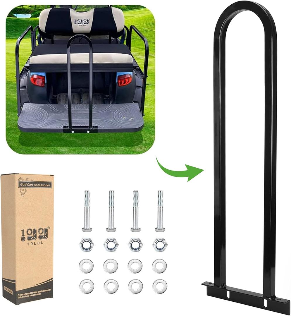 10L0L Universal Golf Cart Rear Seat Safety Grab Bar Fits for Club Car EZGO, Upgrade Heavy Duty Rear Seat Hand Rail Grab Bar to Keep Safety