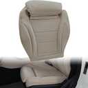 Driver Side Bottom Leather Replacement Seat Cover Light Tan Fit for Mercedes-Benz C-Class C250 C300 C350 C350e C400 4Matic Sport Exclusive Luxury 2015 2016 2017 2018 2019 2020 2021
