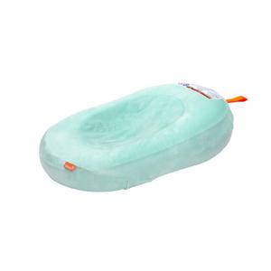 Boon Puff Inflatable Baby Bather - Infant Bathtub Includes Microfleece Cover and Contoured Sides  Inflatable Baby Bathtub for Newborns and Infants (Mint)
