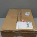 Small Makeup Vanity Desk 27.5''W with Mirror and Lights, Vanity Desk with 3 Fabric Drawers and Height-Adjustable Stand, Vanity Table for Girls Gifts, Bedroom and Small Spaces, White