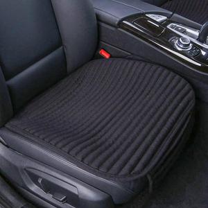 Suninbox Car Seat Covers,2 Pack Car Seat Pads Cushions,Universal Bottom Car Seat Covers,Driver Car Seat Protector Buckwheat Hulls Anti-Skid Four Seasons General(2PC Black Front Seat)