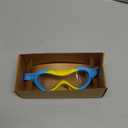 ARENA Unisex Kids Spider Swim Mask Boys and Girls Ages 2 to 5, Anti-Fog Non-Mirror Lens, Easy to Use Strap Wide View Snug Fit (Clear/Yellow/Lightblue)