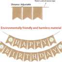 Daisy Themed Birthday Banner - Happy Spring Decoration with Flowers for Fireplace Mantle