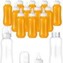 Norme Baby Shower Bottles 9.5 oz Plastic Baby Bottles Chug Sign Shower Game Party Favors Baby Bottles Bulk for Baby Shower Decorations Gender Reveal Gifts(White, 12 Pcs)