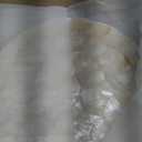 SARO LIFESTYLE Scalloped Capiz Placemats (Set of 4), 15", Ivory