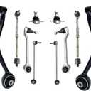 ALADICHE 10Pcs Front Upper Lower Control Arm Compatible with 2011-2017 BMW X3,2015-2018 BMW X4