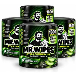 MR. WIPES® Premium Bulk Wet Wipes, 1800 Wipes per Roll, 4 Rolls