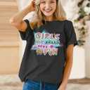 80s Shirts for Women Retro 1980s Party Tees 80s' Disco Music Gifts T-Shirts Tops (L)