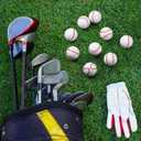 Hollowfly 24pcs Baseball Golf Balls Funny Cute Novelty Baseball Design with Stitching Pattern Golf Balls Gifts for Men Father's Day PGA Gifts