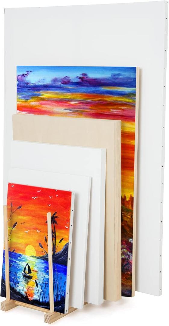 Falling in Art Large Wooden Art Storage Rack - Canvas Drying Stand for Artworks, Frames, Canvases, Drawing Boards, Prints, Panels, Paintings Display Falling in Art Large Wooden Art Storage Rack - Canvas Drying Stand for Artworks, Frames, Canvases, Drawing Boards, Prints, Panels, Paintings Display