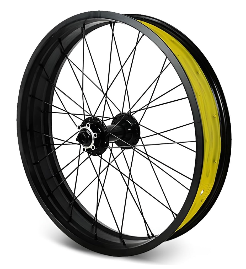 20/26 x 4.0 Inch Fat Tire Front Bike Wheels, Aluminum Alloy Rims