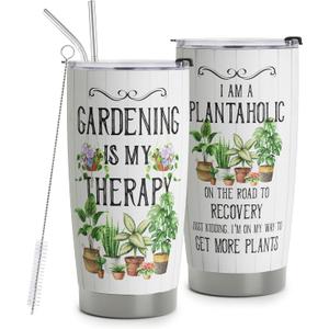 Gardening Gifts for Women, Funny Gardener Gifts Travel Mug, Plant Lady Tumblers 20oz