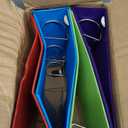 Oxford 2 Inch Binders, 4 Pack, 3 Ring Binder, ONE-Touch Easy Open D-Rings, Holds 530 Sheets, Non-Stick, PVC-Free, Three Ring Binders for Organization and Presentations, Assorted Colors