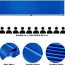 Royal Blue Satin Table Runner 12x108 Inches Long, Silk-Like Smooth Table Decor for Wedding Prom Event Party, 2 Pack