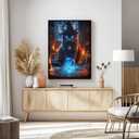 Halloween Puzzles for Adults 1000 PiecesPICKFORU Horror Cat Jigsaw Puzzles Ghost Tarot, Impossible Mysterious Kitten Theme as Home Wall Art