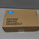 Veise Fingerprint Door Lock with 2 Lever Handles - Keyless Entry Door Lock, Electronic Keypad Deadbolt, Digital Smart Code & Front Handle Sets, Auto-Locking, Easy Installation, Matte Black