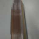 Fainne 25 Pcs Shelf Label Strips 1.5''H x 48" L Self Adhesive Shelf Label Holder Gondola Price Tag Stick on Plastic Clear Ticket Channel for Metal Wood Plastic Rack(White)