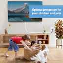 118 Inch Wall Cord Hider Self-Adhesive Flexible for TV Home Audio RG6 Coaxial Cable, PVC Cable Concealer for Home and Office, Cover Cable Raceways, White (3 M)