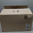 Candle Stick Buffet Table Lamp Set of 2, 33'' Vintage Nightstand Lamps with Silver Leaf Finish and White Linen Shades, 3-Way Dimmable Bulb Included, Country Style Bedside Lamps for Living Room Bedroom