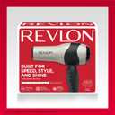 REVLON Turbo Hair Dryer | 1875 Watts of Maximum Shine, Fast Dry (Silver)
