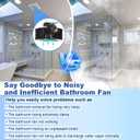 S97016621 Fan Motor Replacement Compatible with Broan Nutone QTR070, QTR070L, for Broan QTR080, QTR080F, QTR080L, QTRN080 99080568 Bathroom Exhaust Fan Replace 80 CFM
