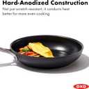 OXO Enhanced 8" Frying Pan Skillet, PFAS-Free Ceramic Nonstick, Durable Hard Anodized Cookware, Scratch Resistant, Stainless Steel Handle, Good Grips, Dishwasher Safe, Oven safe, Black