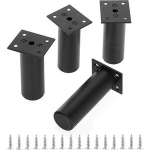 Sumnacon 4PCS Aluminium Alloy Furniture Legs - Round Adjustable Sofa Legs Furniture Cabinet Legs,6Inch Funiture Feet for Cabinet Desk Table Chair Sofa Bed,Black (6 Inch/15cm Height, Black) Sumnacon 4PCS Aluminium Alloy Furniture Legs - Round Adjustable Sofa Legs Furniture Cabinet Legs,6Inch Funiture Feet for Cabinet Desk Table Chair Sofa Bed,Black (6 Inch/15cm Height, Black)