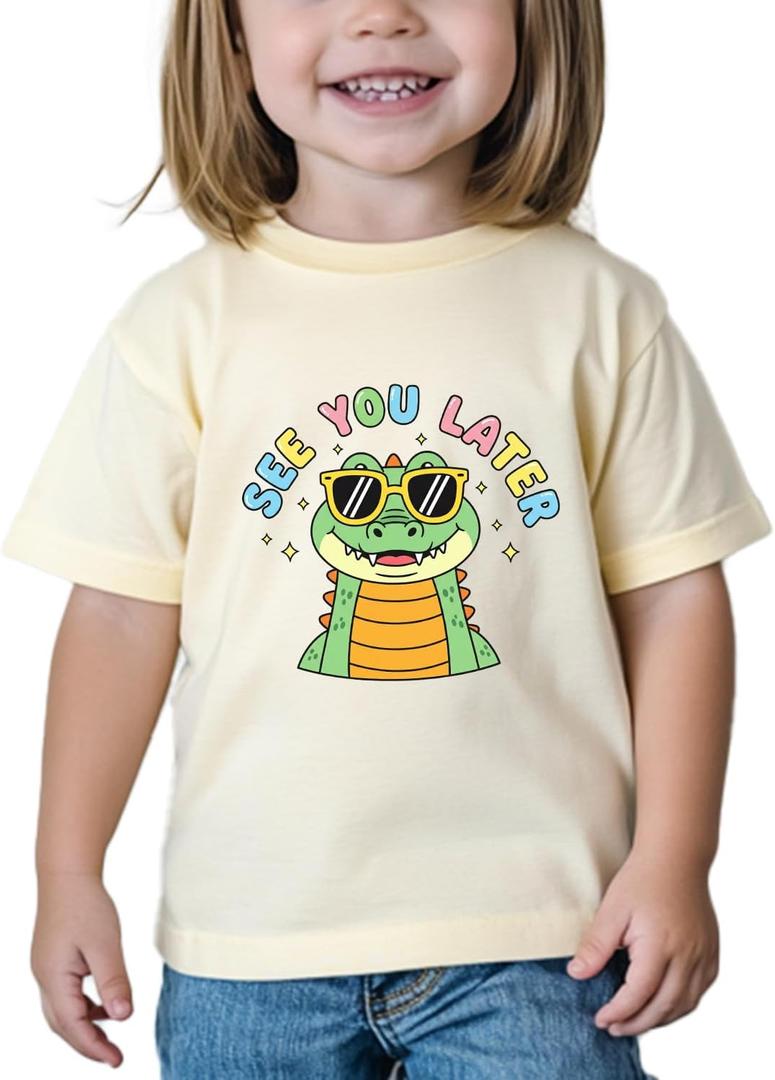 Boys Last Day of School Shirt for Kids Toddler Girls Funny Graphic Tee Short Sleeve 3-8Y