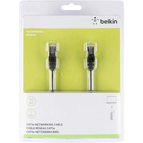 Belkin A3L981BT10MBKHS 10 m CAT 6 Snagless RJ-45 (M) to RJ-45 (M) Patch Cable