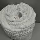 SUBRTEX Bathroom Rugs, 24" x 60" Chenille Bath Rug Soft Short Plush Bath Mat Soft Shower Mat Water Absorbent Shower Mat Quick Dry Machine Washable, White