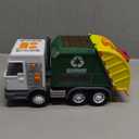 Vroomix LED Garbage Truck Toy Set Includes Dumpster, Toy Truck with Mode Switch & Volume Control, Trash Vehicle with Lights and Sounds, Automatic Bump & Go Car