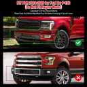 Front Bumper Lip Fit for Ford for F-150 2024-2026 Matt Black 3PCS