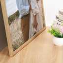 Rustic Oak 24x32 Frame - Single Frame, 24 x 32 Poster Frame with Mat for 20x28, Picture Frames for Artwork, Puzzles, Photos and Movie Posters, Perfect Christmas Frame