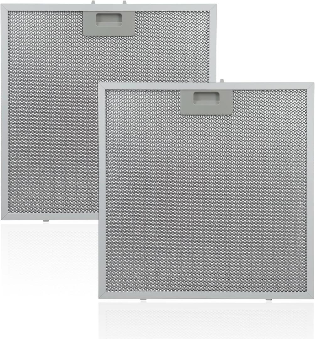 2 Pcs WB02X27207 Range Hood Grease Filter 13-3/4" x 13-3/4" Compatible With GE Range JVX5305SJ2SS JVX5305SJ1SS JVX5300DJ1BB JVX5305EJ2ES, Replaces AP6039217 4463981 PS11771771