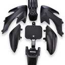 Plastic Fender Fairing Kit Set,Plastic Body Fender Kit for XR50 CRF50 Chinese Mini Dirt Bikes (Black)