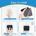 24 Pack Adhesive Hat Rack for Wall, Hat Organizer for Baseball Caps, Strong Multi-Purpose Hat Hooks, Hat Holder Hanger on Wall, Door, Closet, No Drilling (Black)