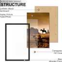 A PLUS MAX 14x22 Picture Frame Set of 3, Black Engineered Wood Frame for 14 x 22 Inch Picture Poster Photo, Light Weight 14 by 22 Frame with Wood-grain for Wall - 3 Pack/Black/14 x22