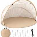 Beach Sun Shade Pop up Tent, Small Foldable Half Beach Tent Easy Set Up, 66.9 X 47.2 X 31.5 Inches