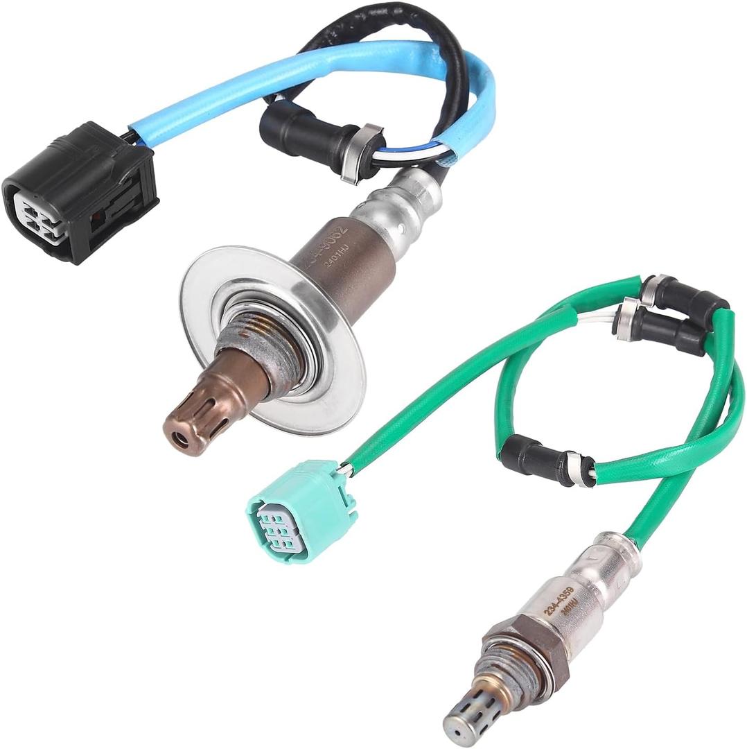 Oxygen O2 Sensor Upstream Downstream Replacement for 2007 2008 2009 Honda CRV 2.4L L4 Replaces# 234-9062 234-4359 Set of 2